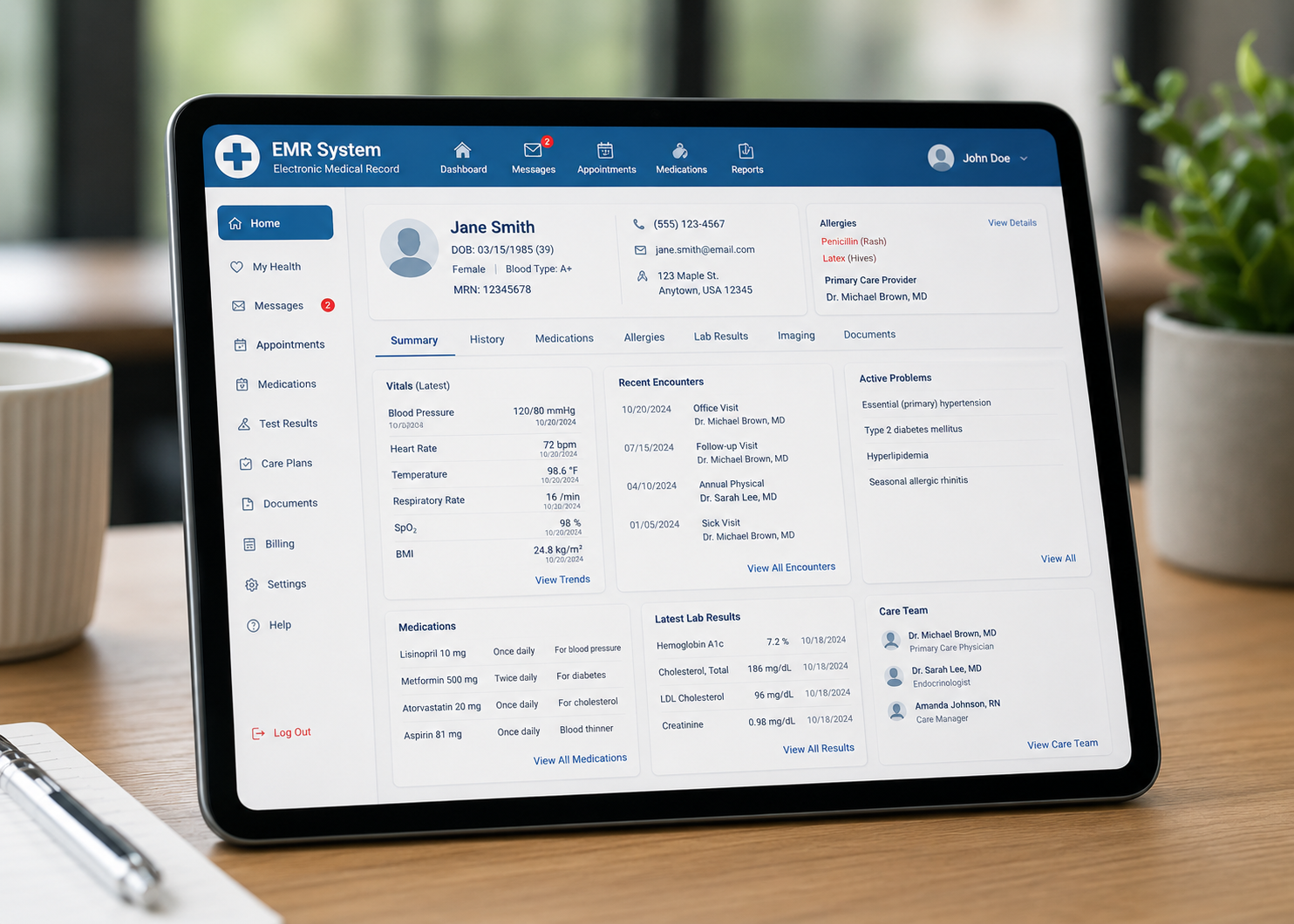 Medical records consolidation
